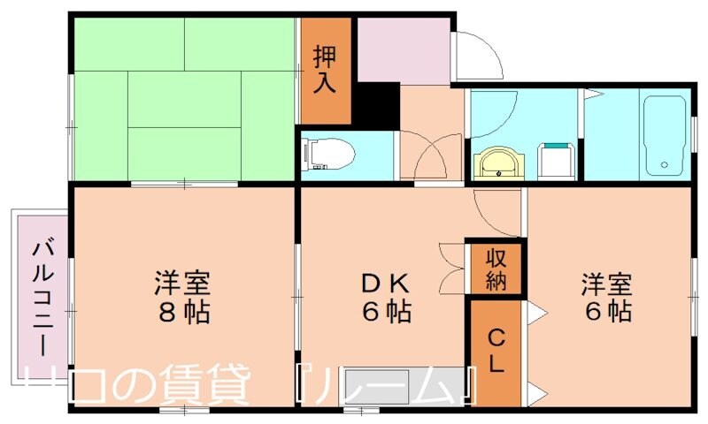 EBISUハイツの物件間取画像