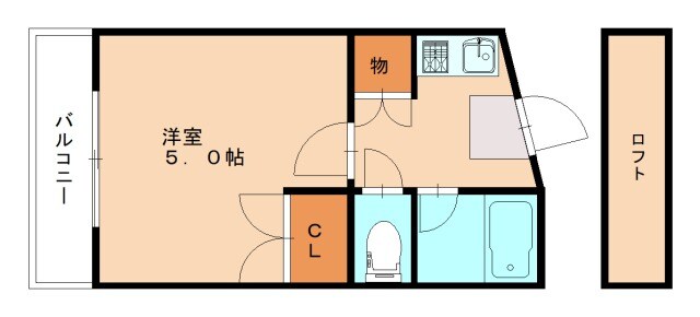 ベルシオン北九州Ⅲの物件間取画像