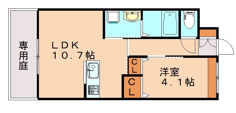 ボヌール楽市の物件間取画像