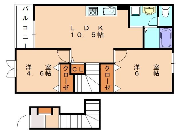 シャルマンK・Ⅱの物件間取画像