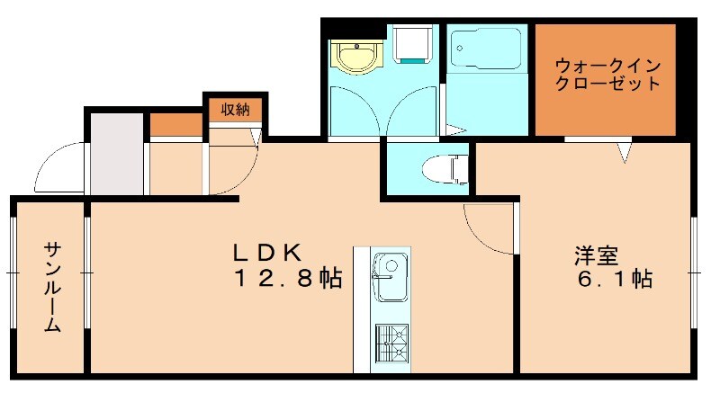 南小倉駅 徒歩20分 1階の物件間取画像