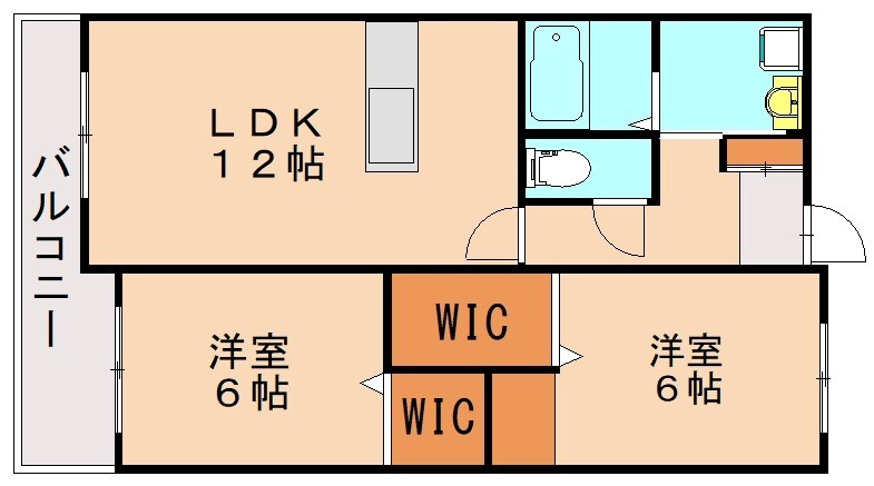 リシェス香月Ⅱの物件間取画像