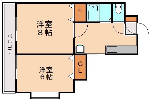 シャトレ幸神Ⅱの物件間取画像