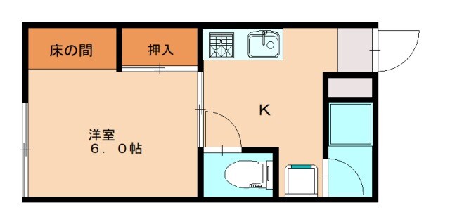 コーポ藤の物件間取画像