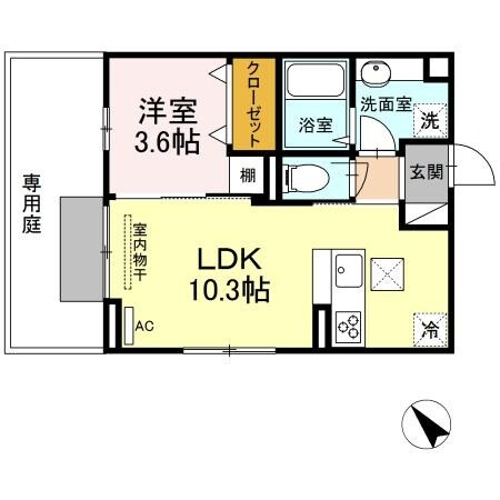 黒崎駅 徒歩25分 1階の物件間取画像