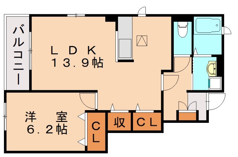 小倉駅 徒歩39分 1階の物件間取画像