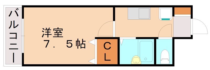 西小倉駅 徒歩13分 6階の物件間取画像