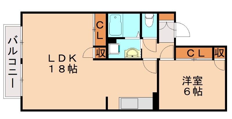 三ヶ森駅 徒歩5分 2階の物件間取画像