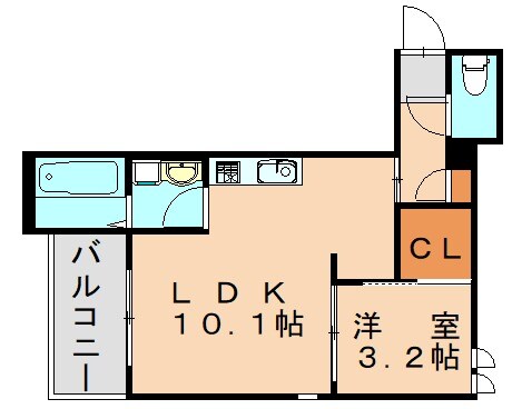 田川伊田駅 徒歩1分 1階の物件間取画像