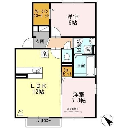 ウィットエブリの物件間取画像