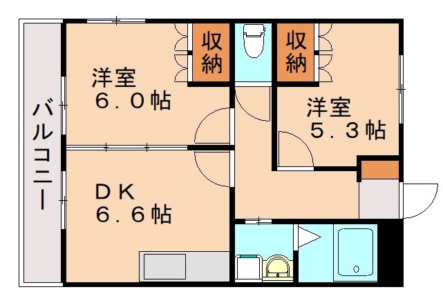 ヴァンクルメゾンの物件間取画像
