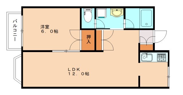 メゾン２１かわなみの物件間取画像