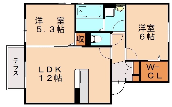 ウィットエブリの物件間取画像