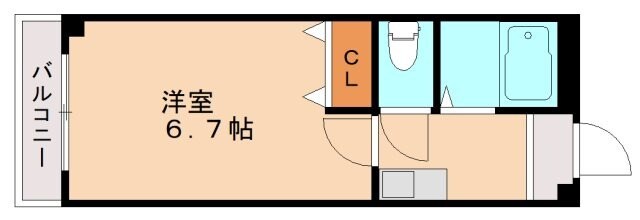 スカイハイツ折尾の物件間取画像