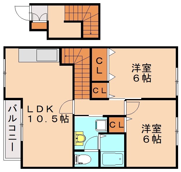アーバンコート21　B棟の物件間取画像