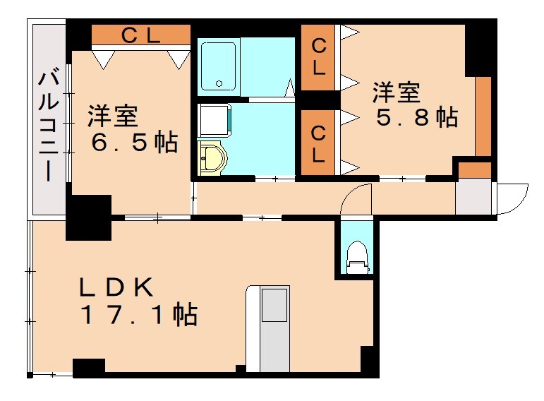 Queen’s Gardenの物件間取画像