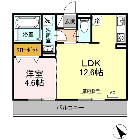 イオメール折尾の物件間取画像