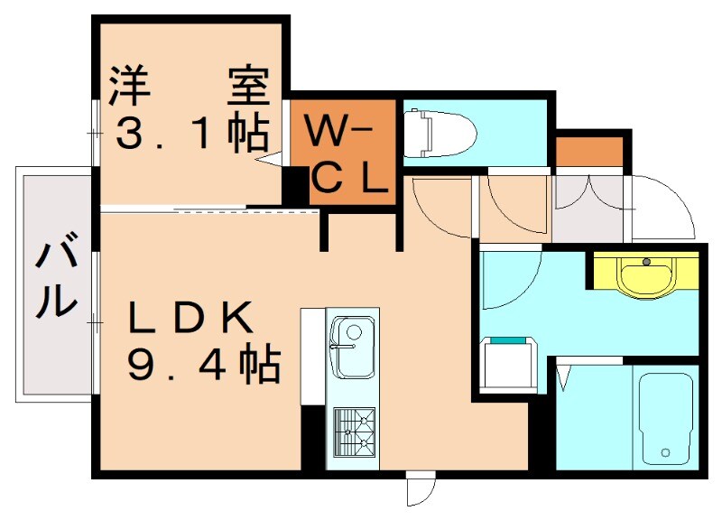 オレンジハウスの物件間取画像