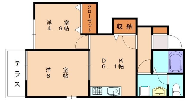アヴニール遠賀Cの物件間取画像