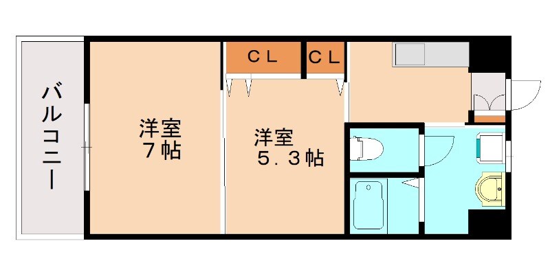 片野駅 徒歩1分 4階の物件間取画像