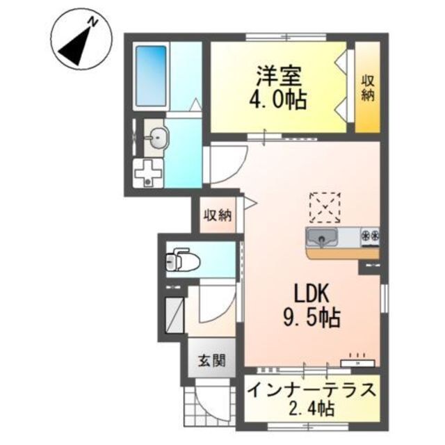 アンソレイユ宝塚の物件間取画像