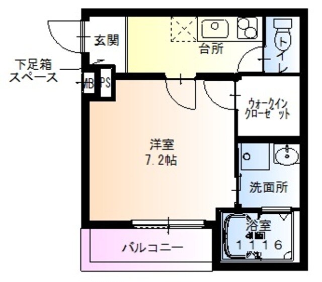 曽根駅 徒歩10分 1階の物件間取画像