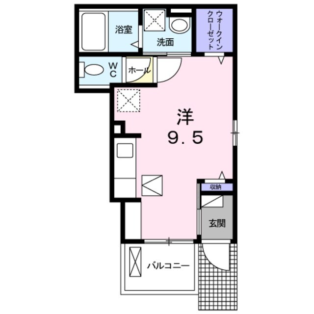 岡町駅 徒歩3分 1階の物件間取画像