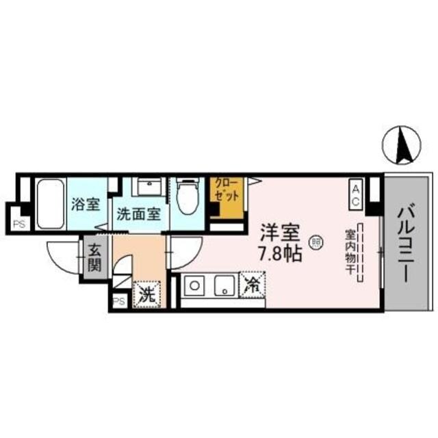 庄内駅 徒歩2分 4階の物件間取画像