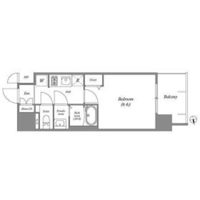 アドバンス大阪ビヤンの物件間取画像