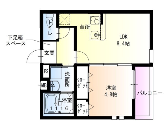 フジパレス立花町三丁目イーストの物件間取画像