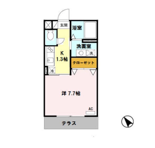 柴原阪大前駅 徒歩16分 1階の物件間取画像