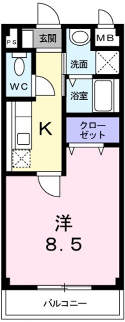 立花駅 徒歩14分 2階の物件間取画像