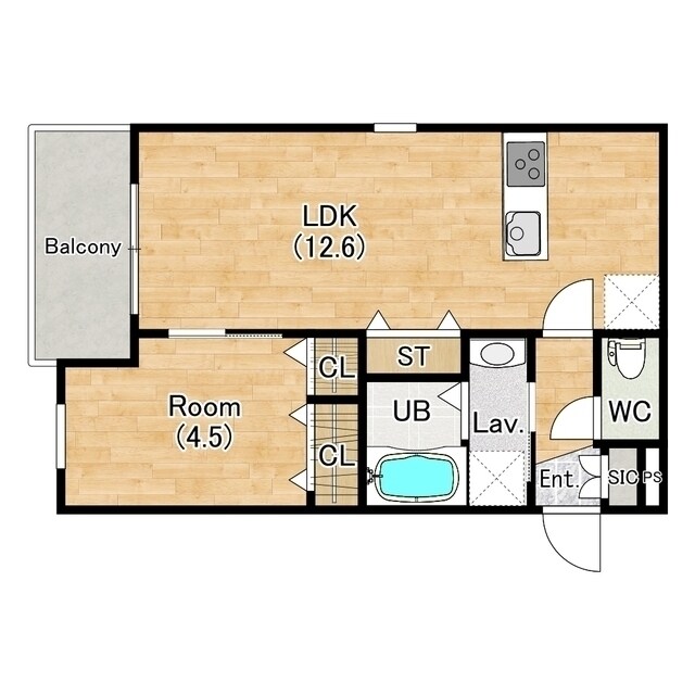 川西能勢口駅 徒歩7分 1階の物件間取画像