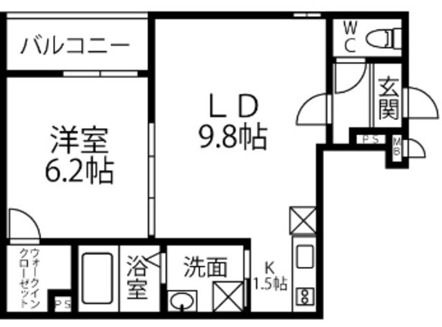 曽根駅 徒歩21分 1階の物件間取画像