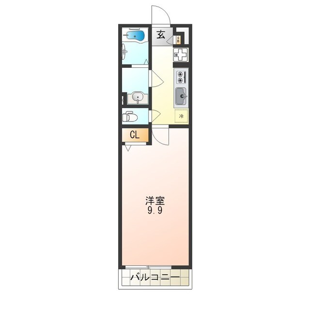 曽根駅 徒歩7分 1階の物件間取画像