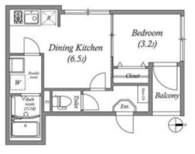 ハーモニーテラス庄内幸町の物件間取画像