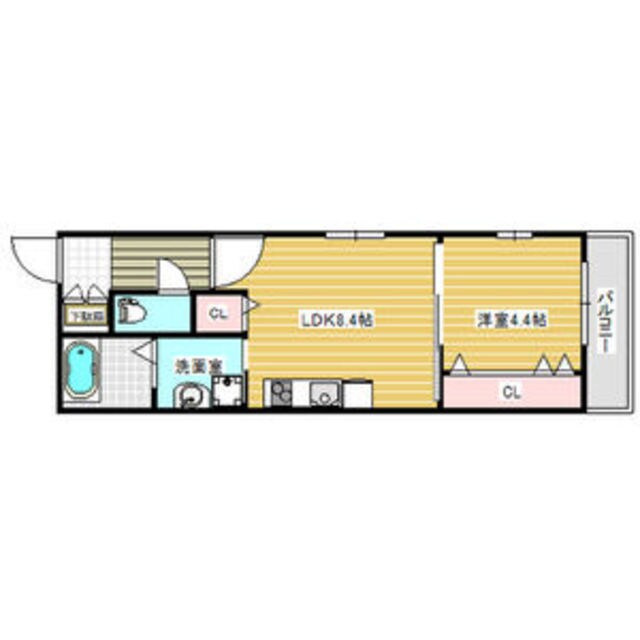 岡町駅 徒歩12分 2階の物件間取画像
