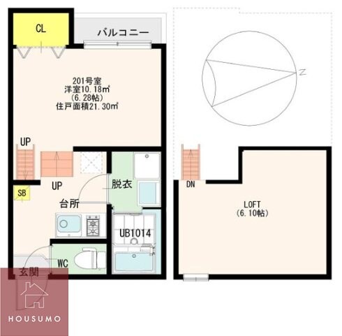 CastleEast L’sの物件間取画像