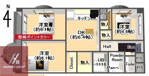 サンファミリーⅠの物件間取画像