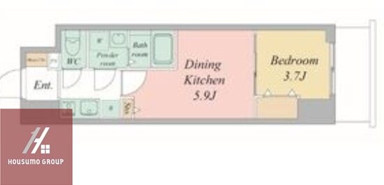 エスリードレジデンス大阪谷町ザ・マークスの物件間取画像