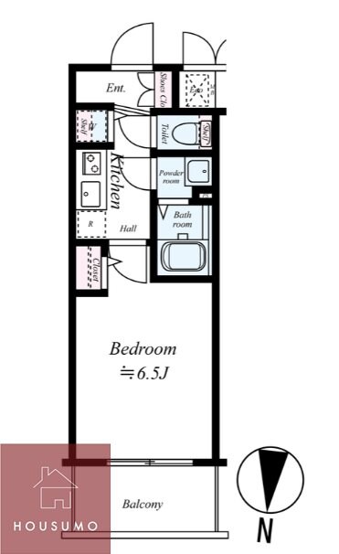 プレサンス梅田北オールの物件間取画像