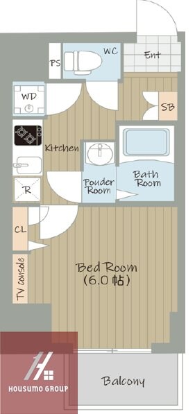 レジュールアッシュ梅田ＡＸＩＡの物件間取画像