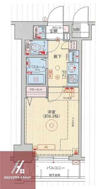 エステムプラザ　ミッドプレイスの物件間取画像