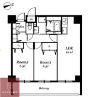 レジディア西天満の物件間取画像