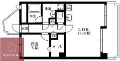 京橋アドバンス２１の物件間取画像