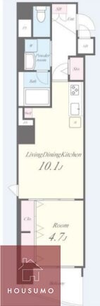 リ・フォルーチェ大阪城の物件間取画像