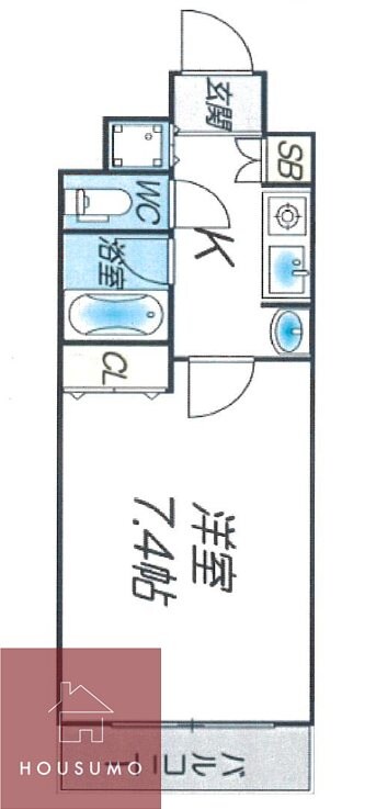 レジュールアッシュ梅田イーストの物件間取画像