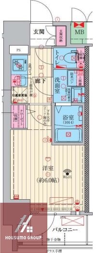 ファーストフィオーレ京橋ノワールの物件間取画像