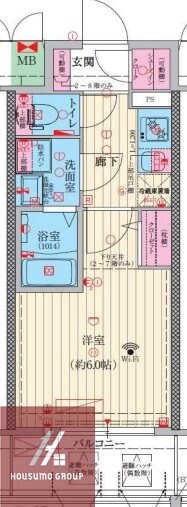 ファーストフィオーレ京橋ノワールの物件間取画像