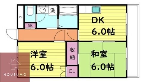 布亀マンションの物件間取画像